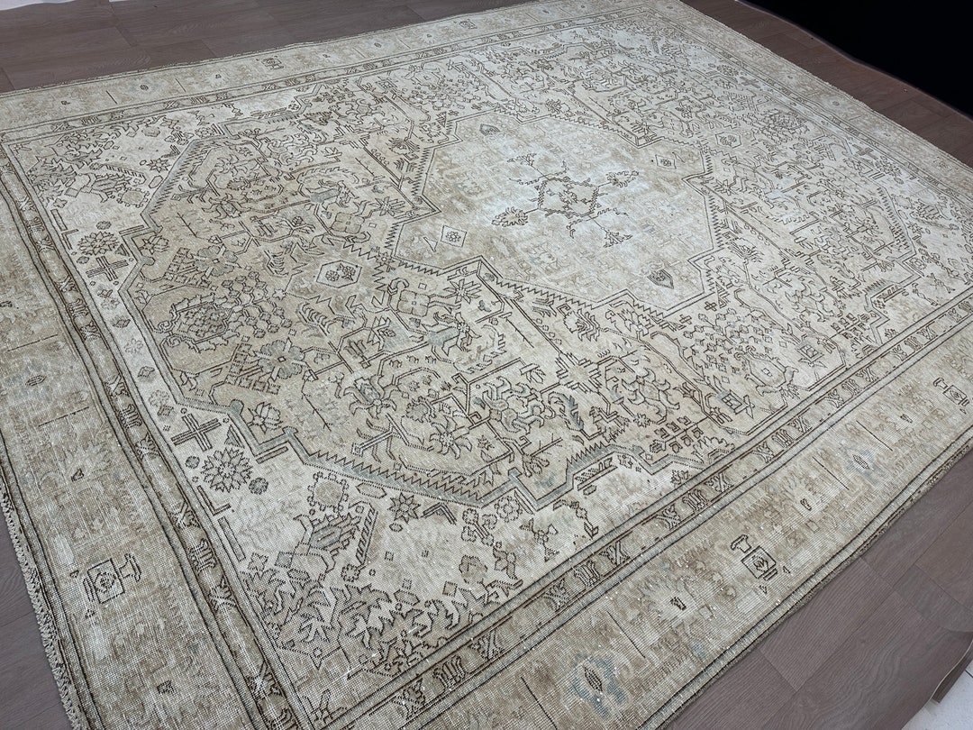 10x12 Feet Vintage Oversize Area Rug Turkish Palace Area Rug Etsy