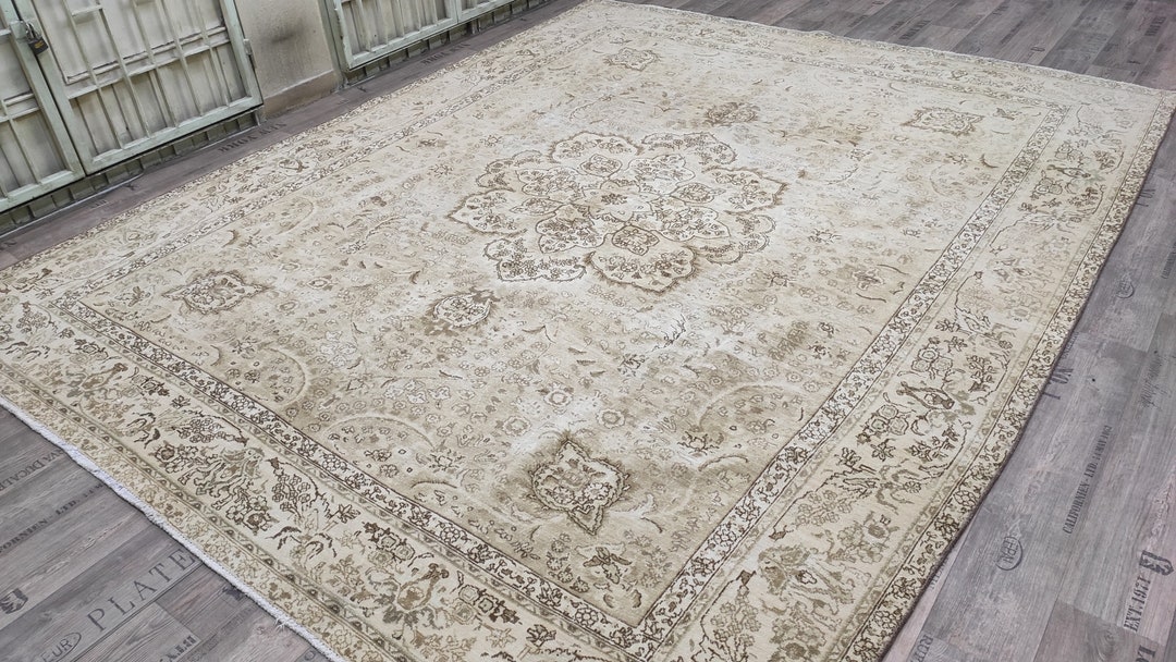 10x13 Ft Cream Oversize Area Rug for Livingroom turkish Etsy