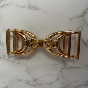 Vintage Mimi Di N 1976 Gold Tone Stirrup Belt Buckle - Etsy display picture 3