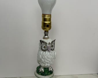 Vintage Westmoreland Glass Owl Fairy Lamp - Etsy