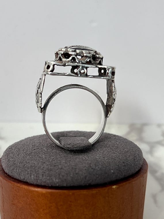 Vintage .925 Silver Statement Ring - image 4