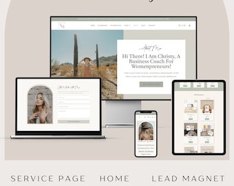 Christy WordPress Website Template | Feminine Elementor Theme