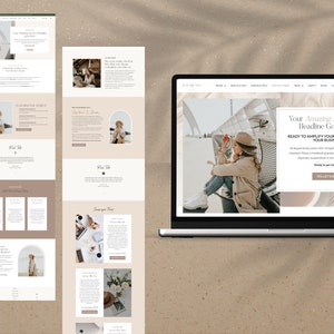 Boho Wordpress Elementor Website Template for Coaches, Consultants, Mentors, Social Media Managers & Service Business Owners