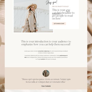 WordPress Elementor Template | Elegant, Boho & Feminine WordPress Theme | Shop | Salespage | Coach | Mentor | Consultant | Service Business