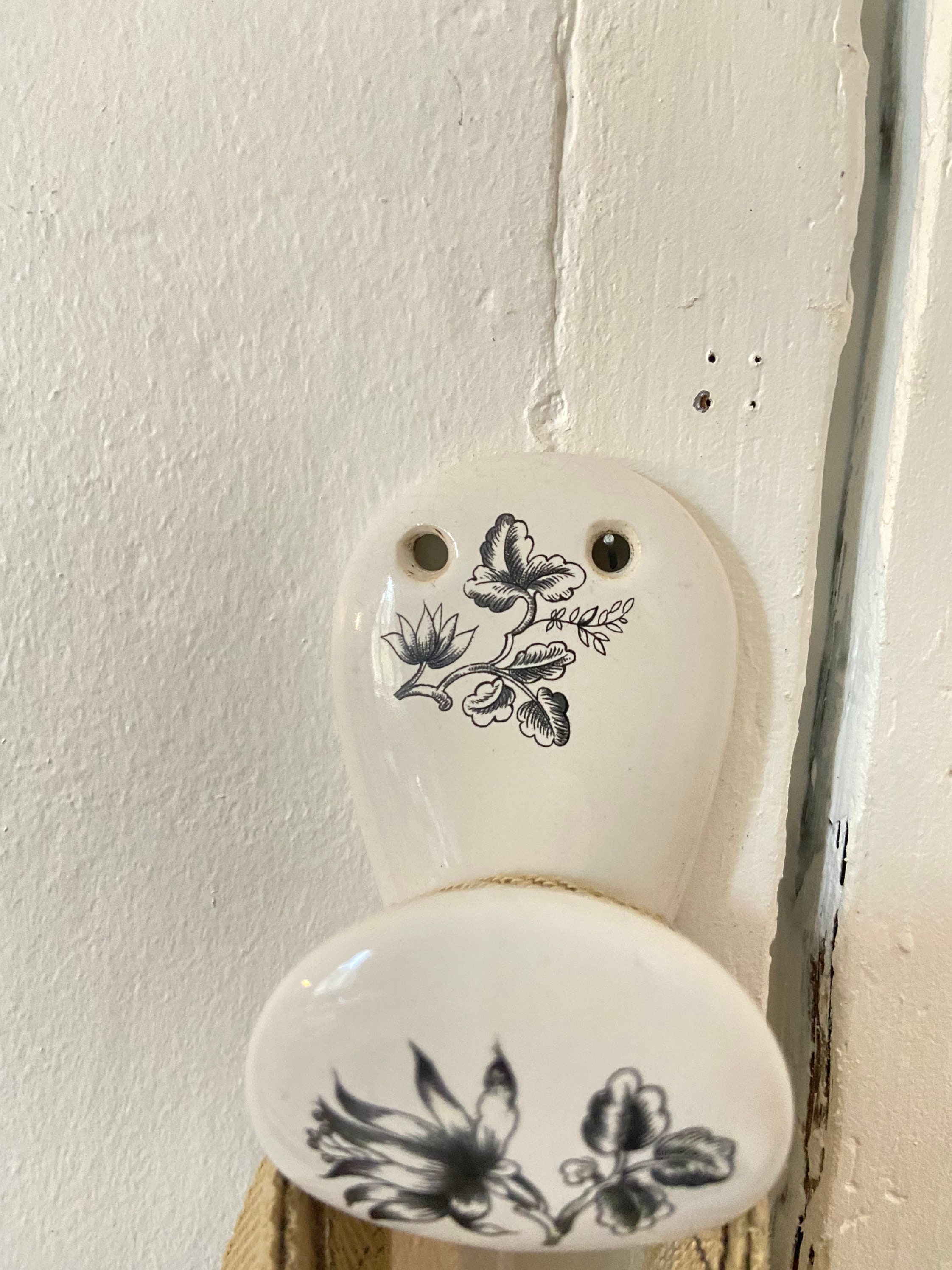 Porcelain wall hanger Tea towel holder Porcelain from Etsy