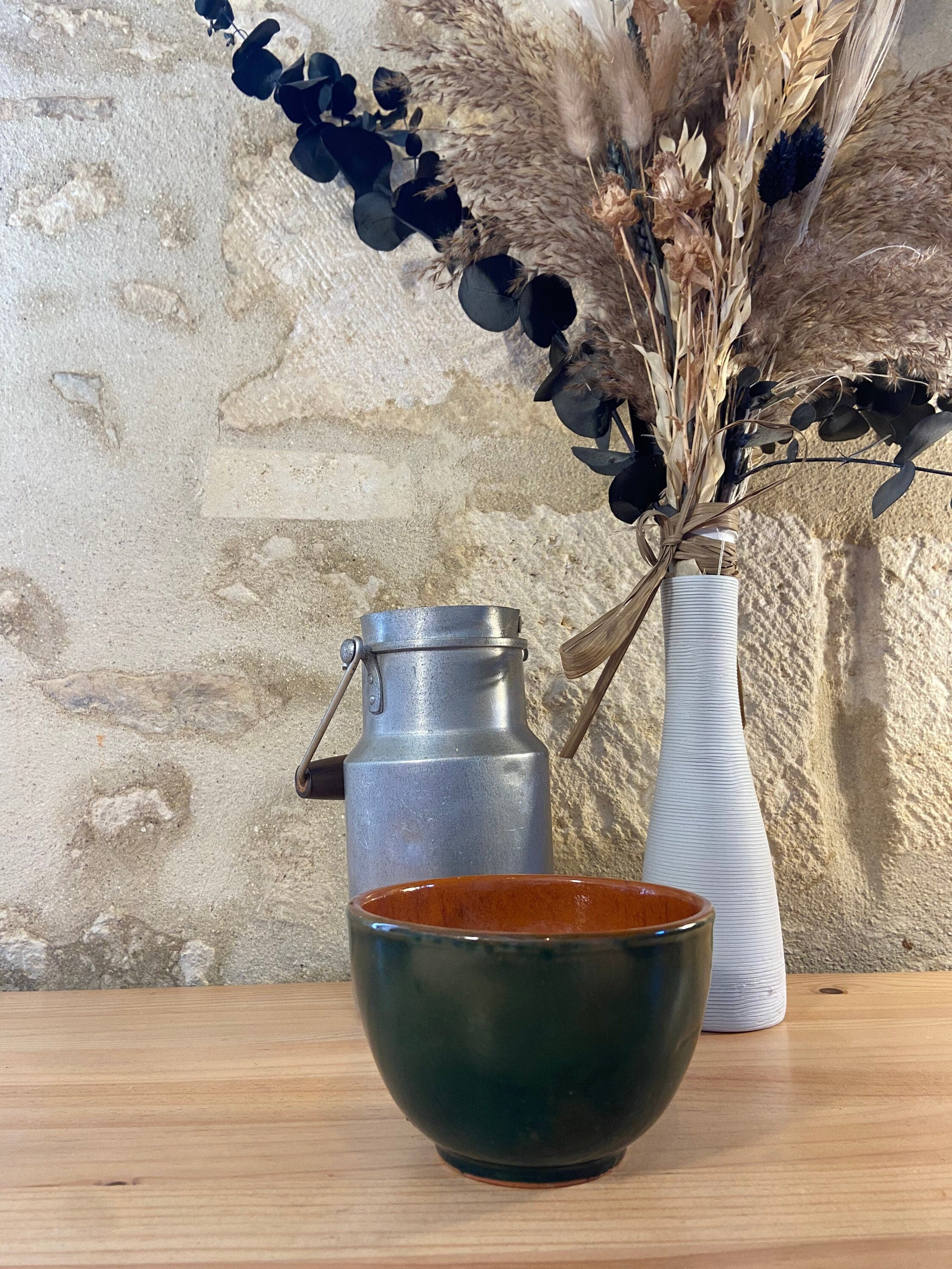 Petit Bol Vert en Grès