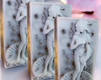 Troubled Skin Deep Cleansing Handmade Soap Bar Wash – African Black Soap Bar 8 Natural Ingredients – Customizable - 3 Pack Aphrodite