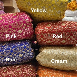 Thread Embroidery Flower Design Double Rumala Sahib Set Summer Colours - For Sri Guru Granth Sahib ji