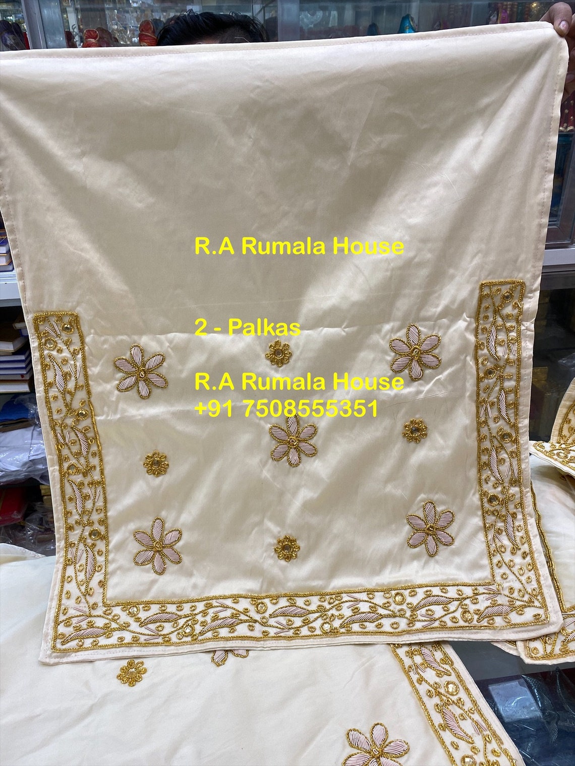 Embroidered Rumaal Buy Rumala Sahib-heavy Hand Embroidery With Heavy Hand Made Border ...