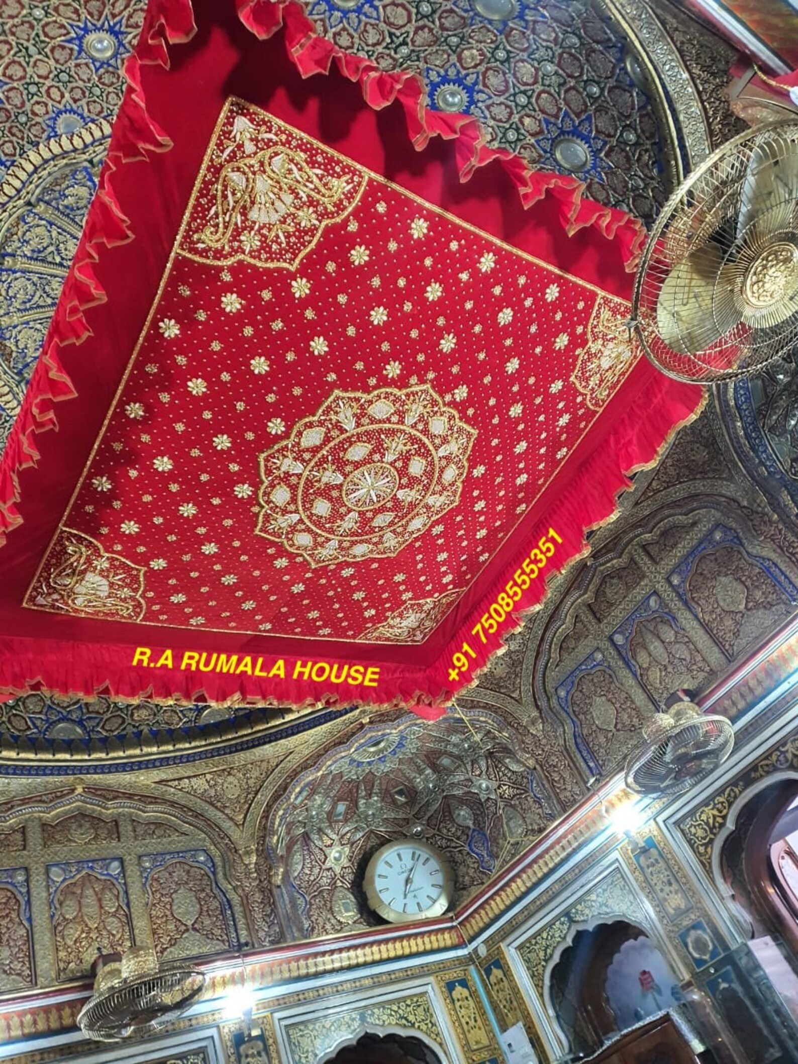 Sri Harmandir Sahibrumala Sahibchandoya Sahib Heavy Hand Embroidery With Heavy Hand Made