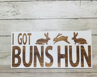 sign rabbit hutch,guinea pig Beware of the bunnies 