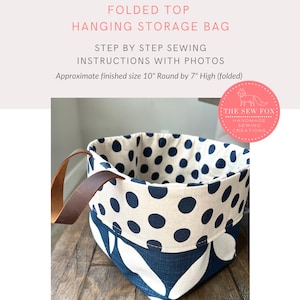 Hanging Storage Bag Sewing Instructions