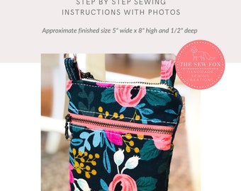 Cell Phone Crossbody Bag PDF Sewing Instructions Pattern