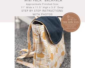 Mini Rucksack Madison Ave Mini Pack PDF Nähanleitung