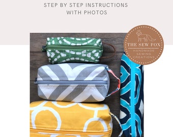 Instructions de couture pour le sac pochette en format PDF