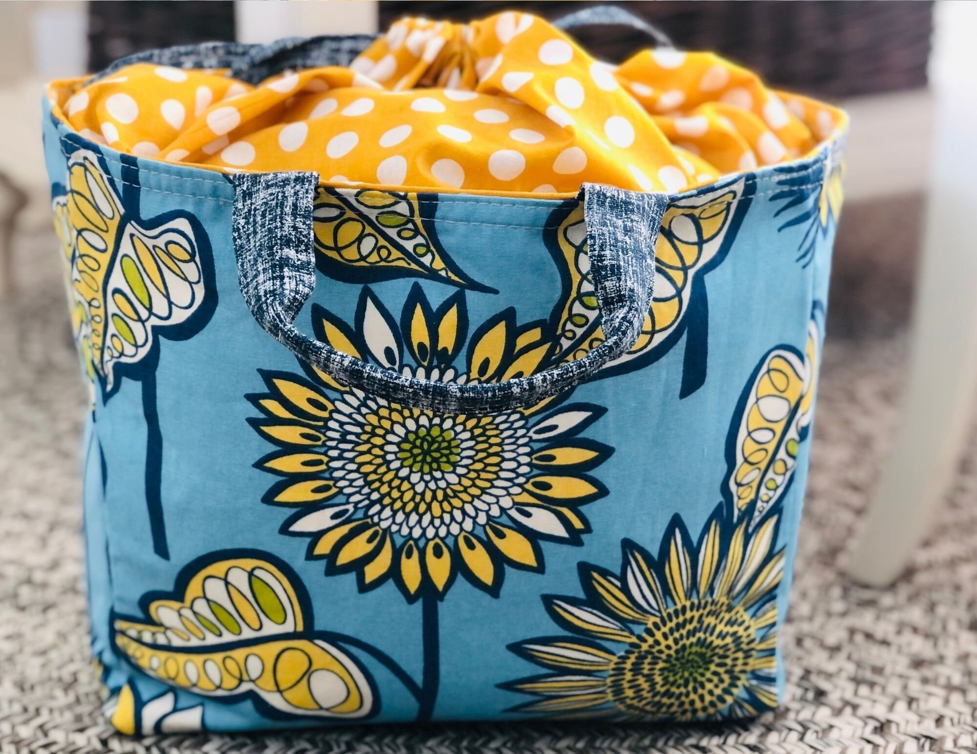 Market Tote Bag PDF Sewing Instructions Pattern & Video - Etsy