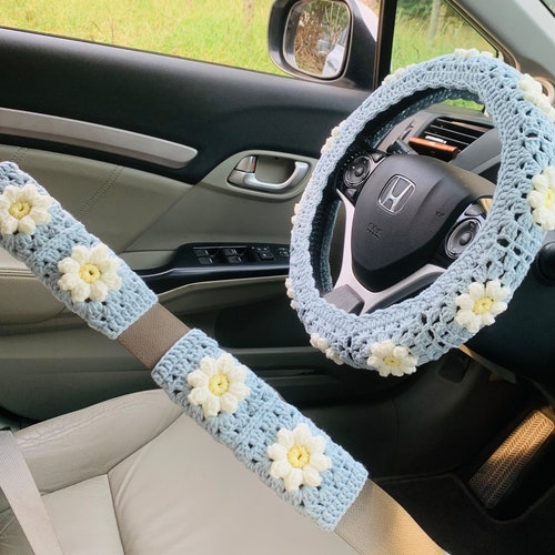 Crochet Pattern for Steering Wheel Cover Sunflower Granny Etsy Canada