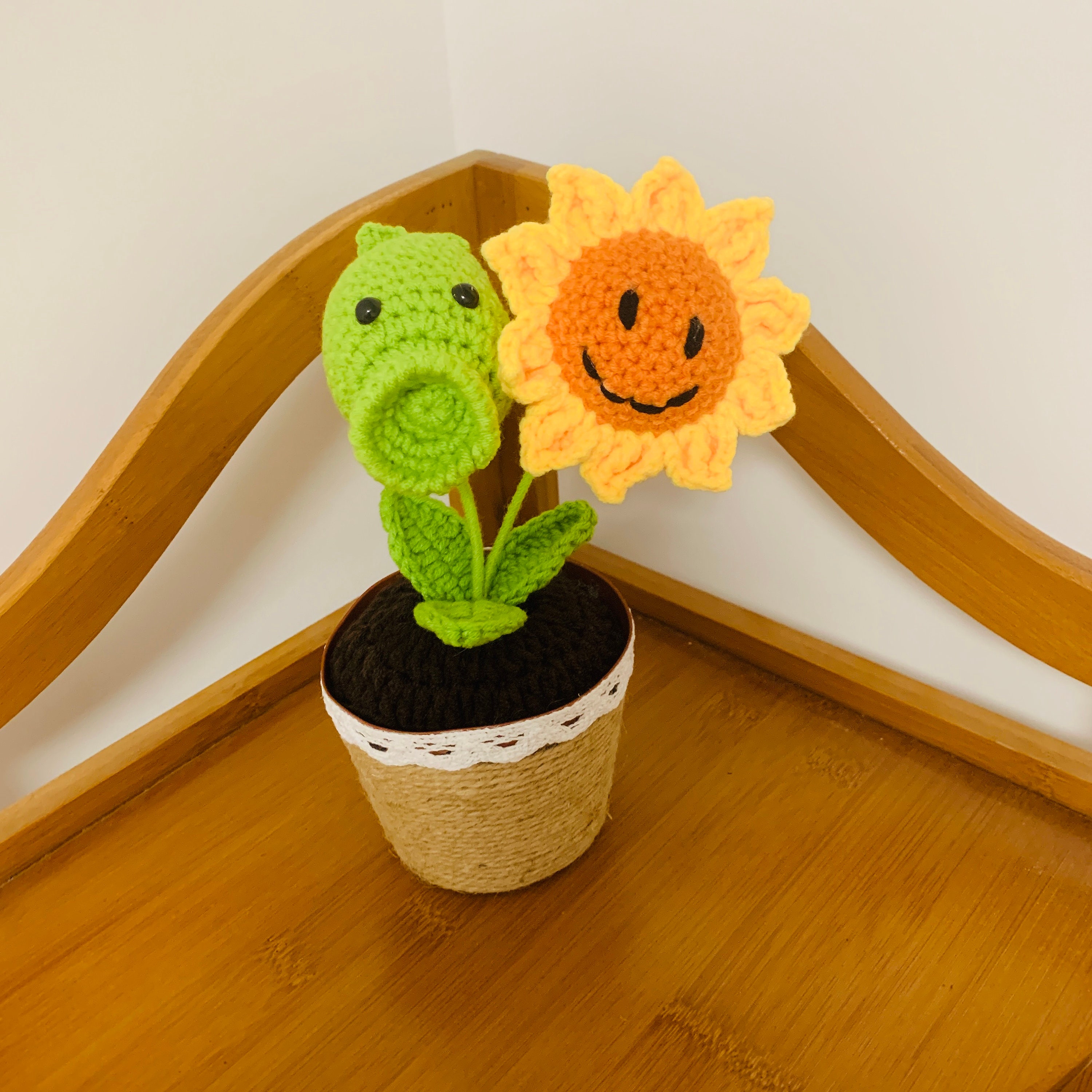 Fleur Tournesol Au Crochet En Pot – Déco Positive, 13x6 Cm, Fil De Qualité, Cadeau Sentimental - 8