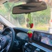 2 Pcs cute Strawberry Car Mirror Hanging Flower Decor Teens Interior Rear View Mirror Accessories for Women Charm Fruit 