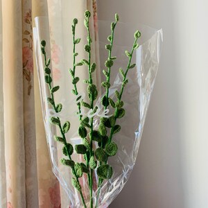Gehäkelte Sonnenblume Eukalyptus Tulpe Beere Lavendel ein Blumenstrauß für Freundinnen/Mütter/Liebhaber/Freunde Basteln Bild 3