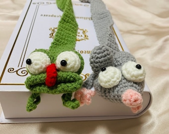 Animal bookmarks crochet handmade Gift for readers kids adult unique birthday gift