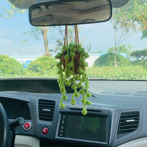 Cute Car Mirror Hanging Orange Fruit Car Interior Rear View Etsy