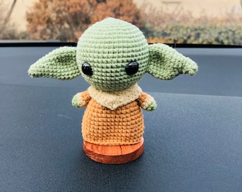 Handmade crochet Cute monster Car Accessories car Dashboard Decor Car interior products for girl