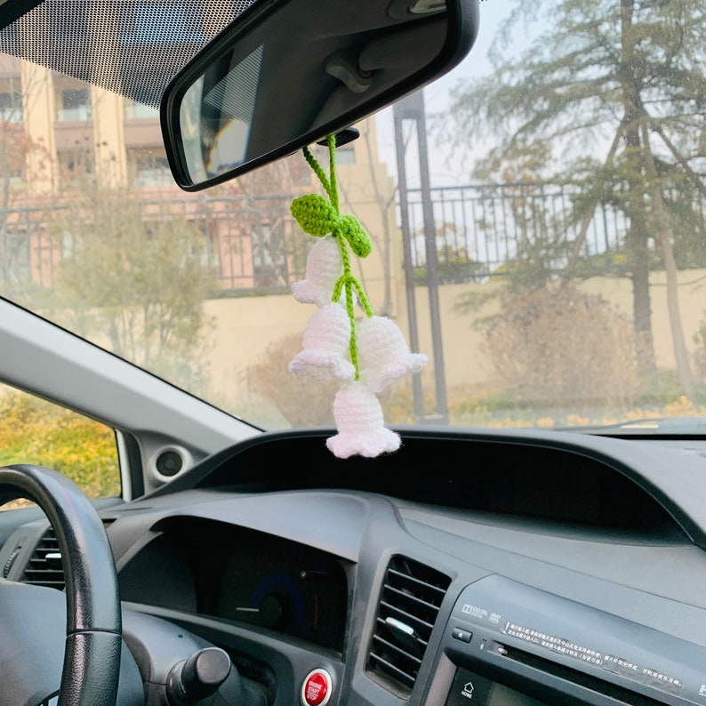 Lily of the Valley Flower Car Accessories Mirror Hanging Charm Etsy