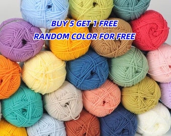 86 colors High quality 4 Ply Crochet Yarn Versatile 50g Milk Cotton Yarn Crochet, Knitting, and Amigurumi Creations(1-70color)