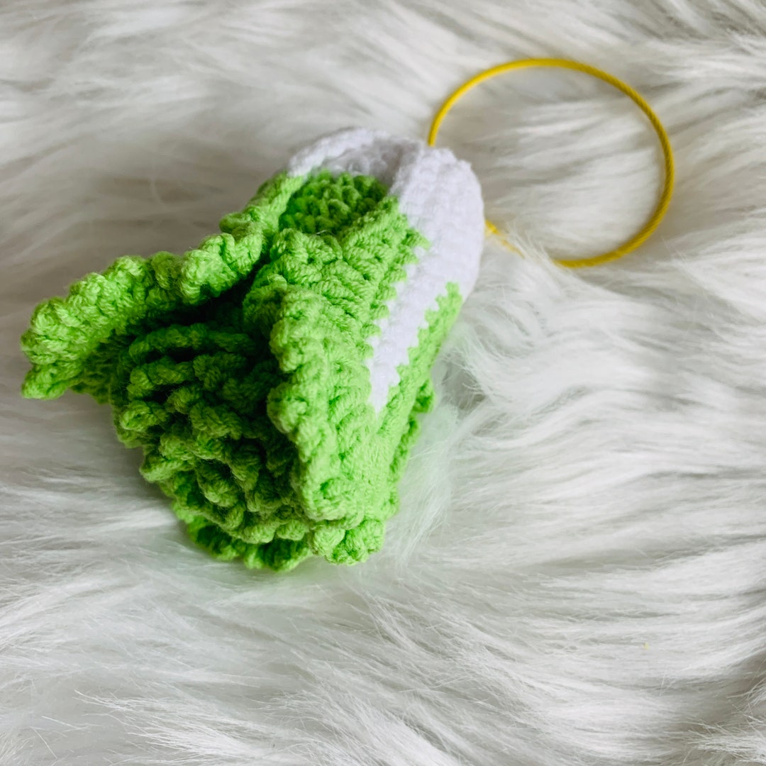 Cabbage Key Chain Crochet Chinese Cabbage Handmade Cute Amigurumi Doll Gift Toy Keychain ...