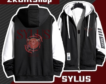 Love and Deepspace- Sylus-Hand drawn Hoodie - Game Peripheral Stormtrooper Custom Hoodie Jacket, Personalized Full Zip Jacket,T-shirt