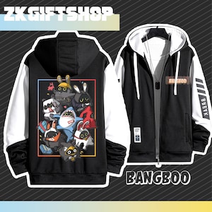 Zenless Zone Zero Bangboo Hand gezeichneter Hoodie - Spiel Perkappen Stormtrooper - Benutzerdefinierte Hoodie-Jacke, personalisierte Full-Zip-Jacke