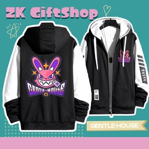Zenless Zone Zero Gentle House Hand gezeichneter Hoodie - Game Perimperal Stormtrooper - Benutzerdefinierte Hoodie-Jacke - Personalisierte Full-Zip-Jacke