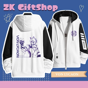 Zenless Zone Zero Von Lycaon Handgezeichneter Hoodie - Spiel Peripheral Stormtrooper-Frühling und Herbst Komfort Jacke-Anpassbares Muster, T-Shirt