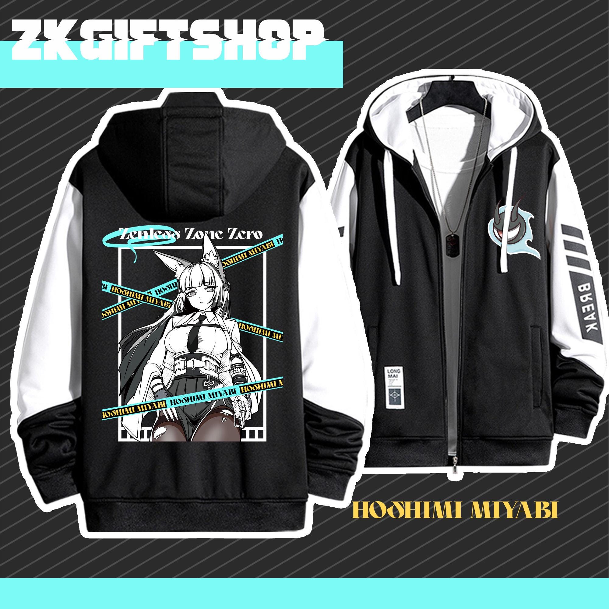 Zenless Zone Zero ZZZ Hoshimimiyabi Hand Drawn Hoodie-game