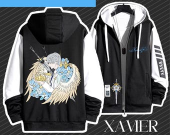 Sudadera con capucha de Xavier Wings: Sudadera de cosplay de anime Love and Deep Space