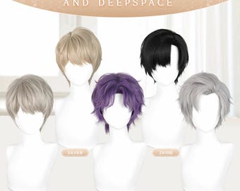 Love And Deepspace Xavier Zayne Rafayel Sylus handmade cosplay wig hair|Xavier wig|Zayne wig|Rafayel wig|Sylus wig|Halloween Christmas gift