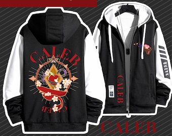 Love and Deepspace- Caleb-Hand drawn Hoodie - Game Peripheral Stormtrooper - Spring and Autumn Comfort Jacket - Customizable Pattern
