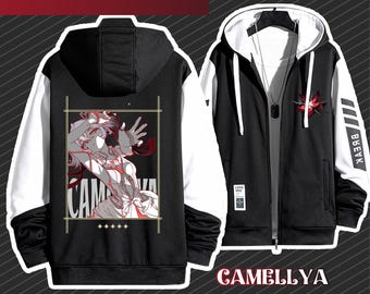 Wuthering Waves Camellya Hand drawn Hoodie - Game Peripheral Stormtrooper - Spring and Autumn Comfort Jacket - Customizable Pattern