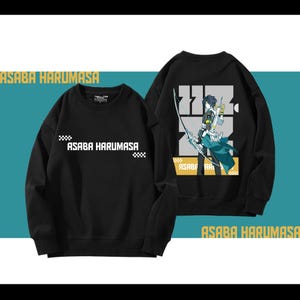 Zenless Zone Zero ZZZ Asaba Harumasa Hand drawn Hoodie Sweatshirts- Spring Autumn Sweatshirts - Customizable Pattern