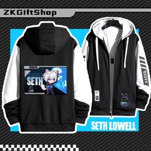 Zenless Zone Zero Seth Lowell Hand drawn Hoodie - Game Peripheral Stormtrooper - Spring and Autumn Comfort Jacket - Customizable Pattern