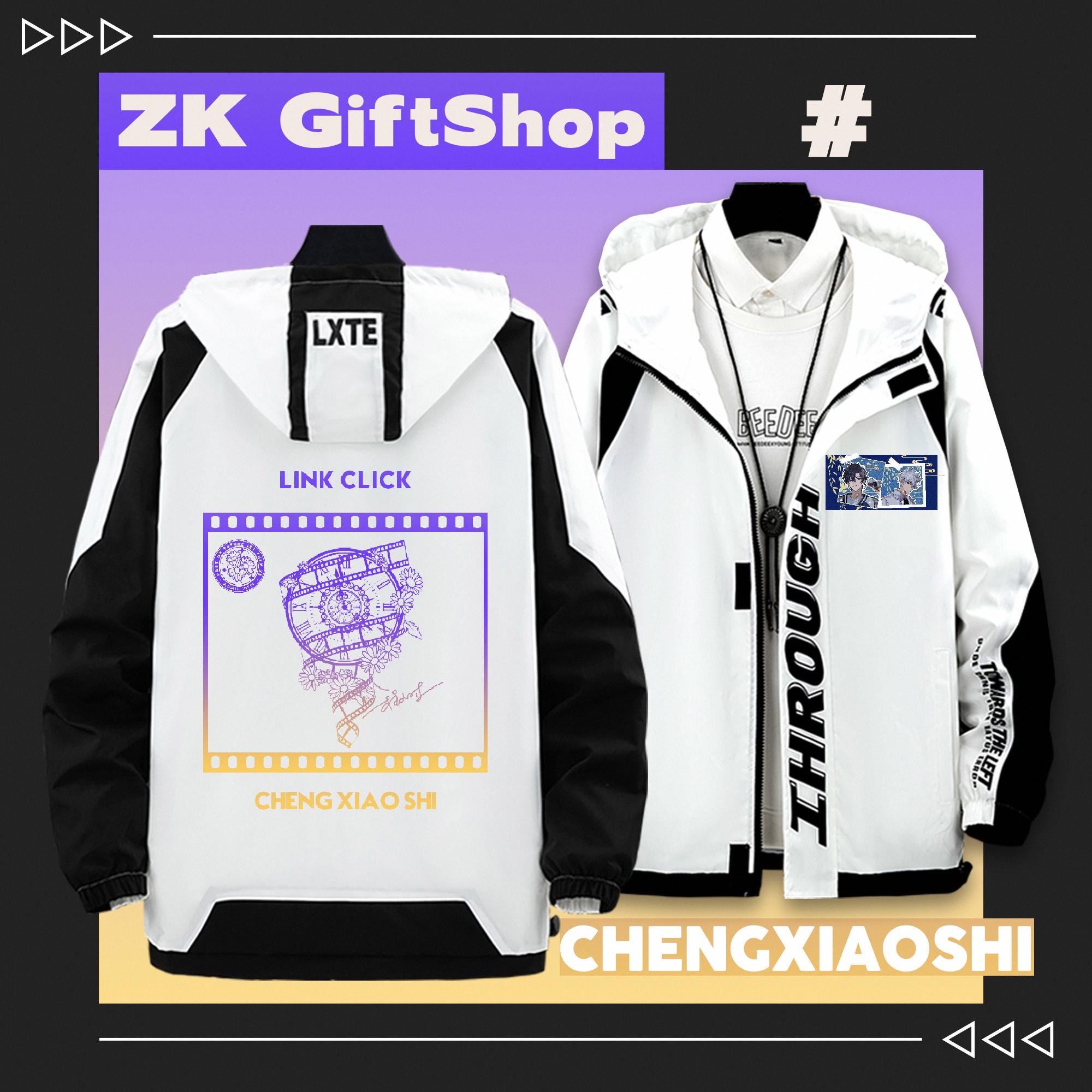 Hooded Cheng Xiaoshi Link Click Anime Cosplay Waterproof