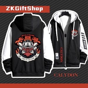 Zenless Zone Zero Sons of Calydon Hand drawn Hoodie - Game Peripheral Stormtrooper - Custom Hoodie Jacket, Personalized Full Zip Jacket