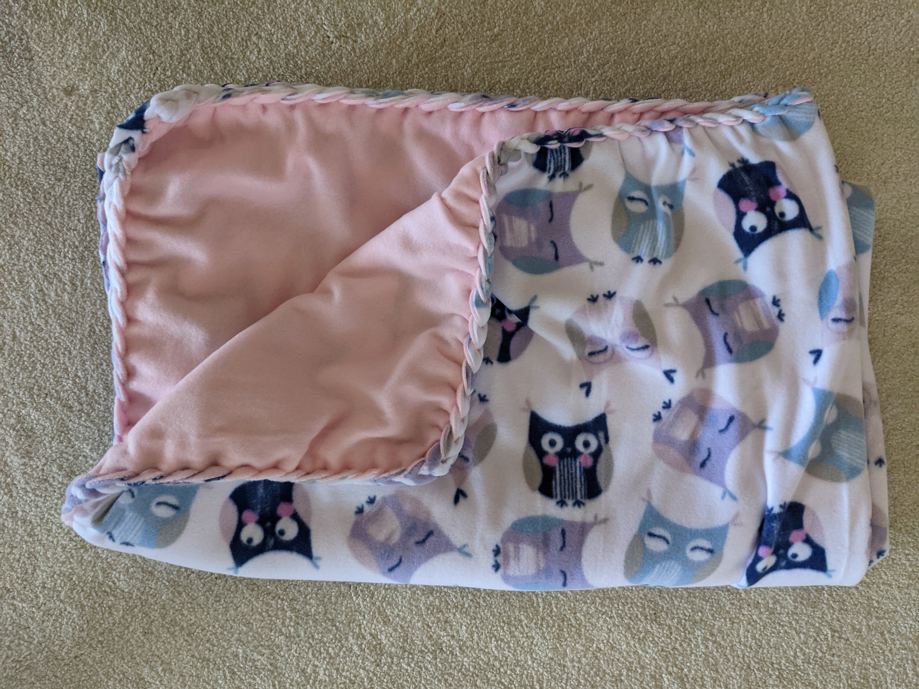 Blizzard Fleece Braided Edge Tie Blanket Etsy