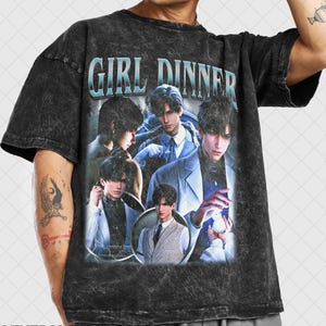 Retro 90&#39;s Girl Dinner Zayne Vintage Wash T-Shirt, Zayne Love and Deepspace Fan Tee Graphic wash T-Shirt, Gift For Women and Man Unisex