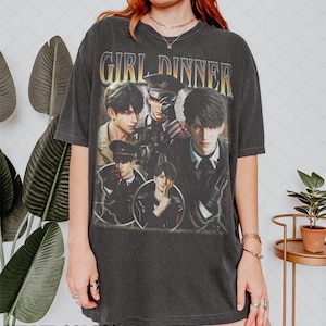 Vintage Girl Dinner Caleb Love and Deepspace Shirt, Comfort Colors Shirt, Tee Graphic T-Shirt, Gift For Women and Man Unisex T-Shirt
