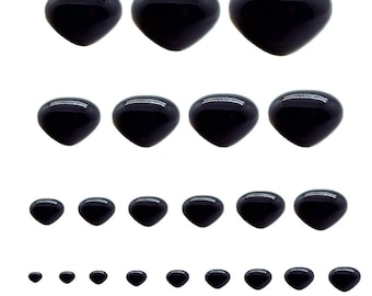 16mm Plastic Soft Nose 16mm x 13mm Article 01M Black or Light Brown Size 2 Animal Nose Teddy Bear Stuffed Animal Plush Toy
