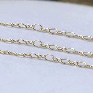 1 meter 14K Gold Filled Cable Chain, Gold Filled Bulk Chains, Unfinished Chains, Bulk Necklace Chain for DIY Jewelry Making, 2.1mm
