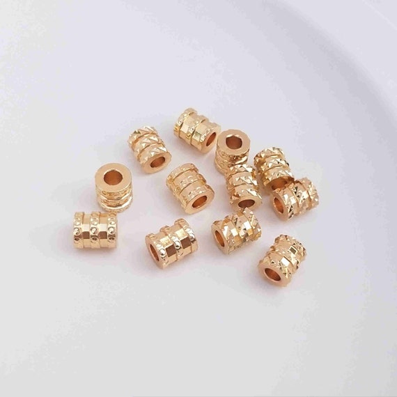 14K Gold Filled Pony Beads, Gold Filled Rondelle Beads, Donut Beads,  Bracelet Bead, Necklace Bead 2.5mm 3mm 4mm 5mm 6mm 7mm 8mm 