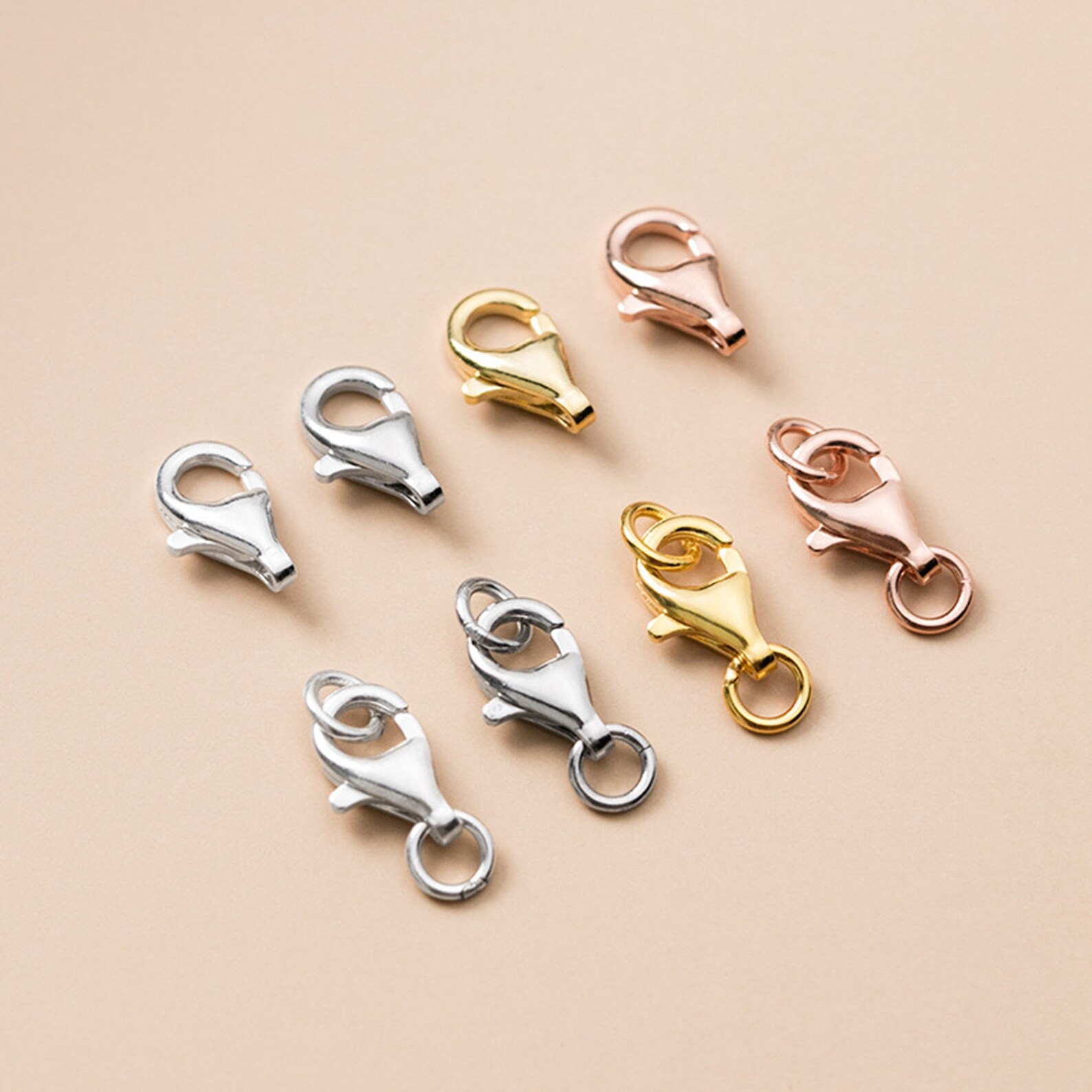 10pcs 925 Silver Lobster Trigger Clasps Sterling Silver Etsy